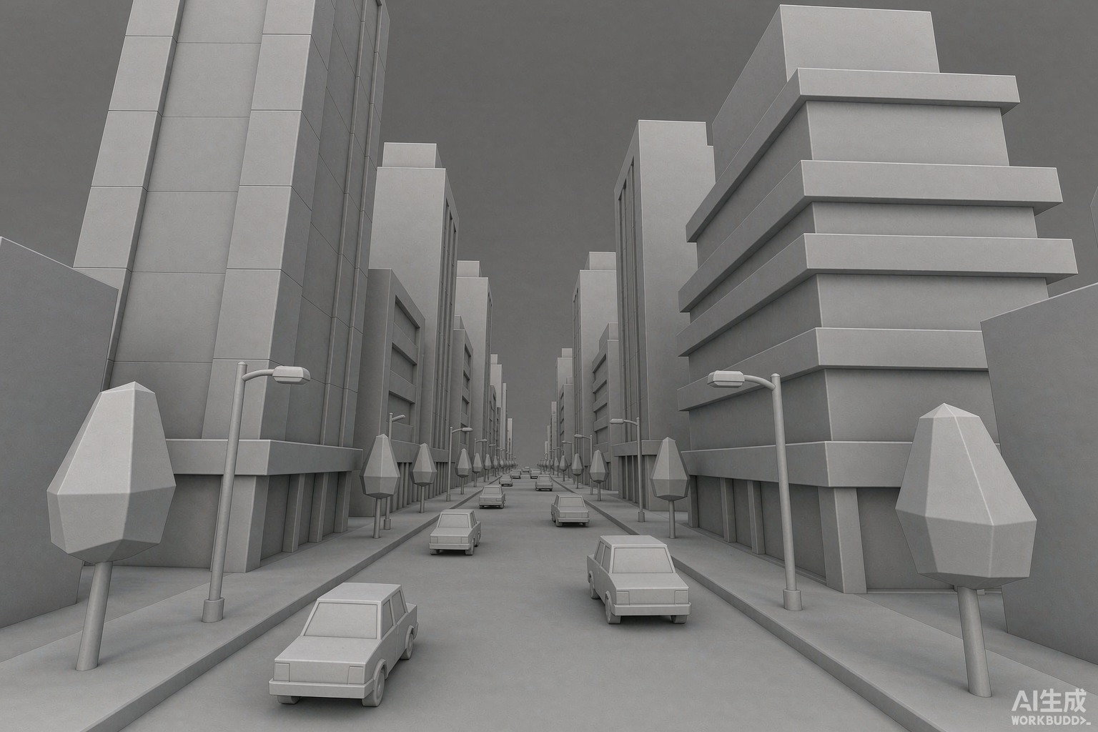 Blender 白模示例